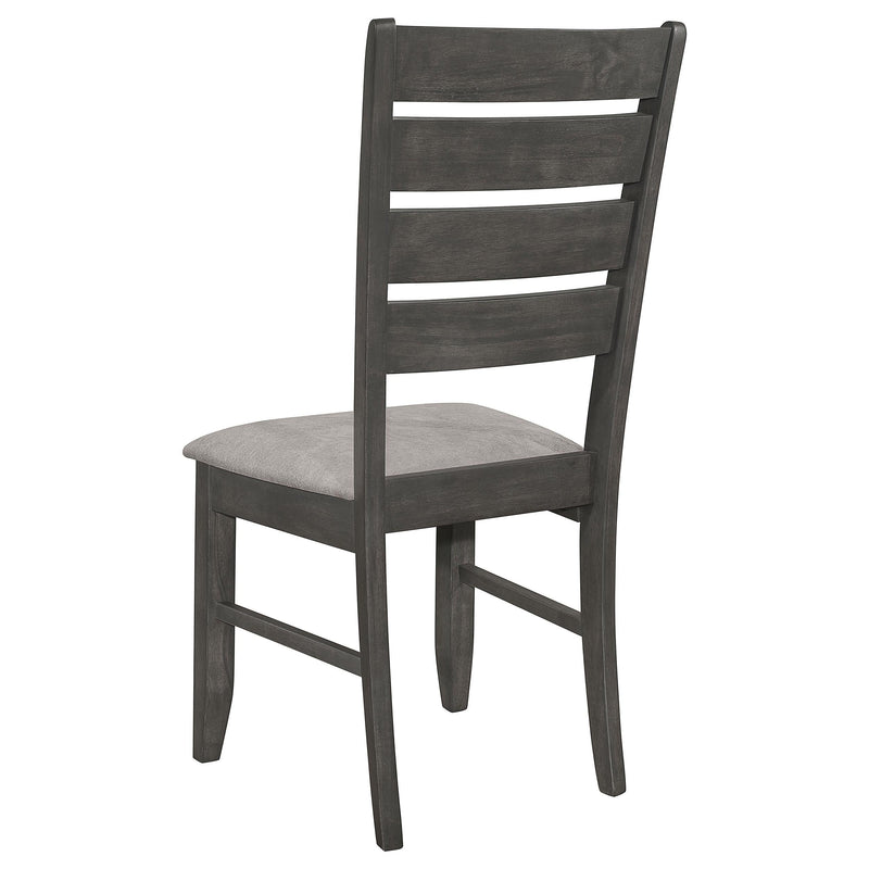 Dalila 6-piece Rectangular Dining Table Set Dark Grey - 102721GRY-S6