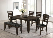 Dalila Wood Dining Side Chair Cappuccino (Set of 2) - 102722