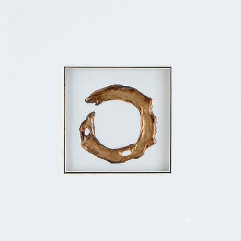 Dallbourne White/Gold Finish Wall Art (Set of 4) - A8000491
