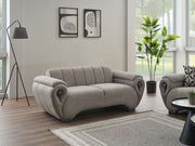Damla 4-pieces (2 Sofa & 2 Chair) Livingroom Set Cream in Cream - 101-DAM-GIR08-3311