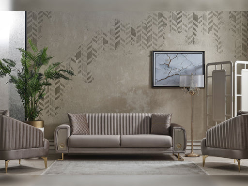 Damla Ser Convertible Sofa in Beige - 200-SER-DAM-VELVET260-3