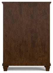 Danabrin California King Panel Storage Bed, Dresser and Chest in Brown - PKG023951