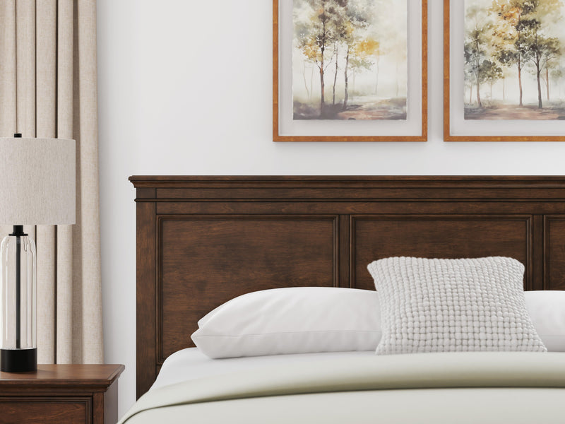 Danabrin California King Panel Storage Bed, Dresser and Mirror in Brown - PKG023948