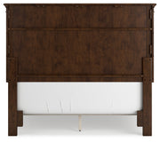 Danabrin Full Panel Bed with Mirrored Dresser, Chest and 2 Nightstands in Brown - PKG015201