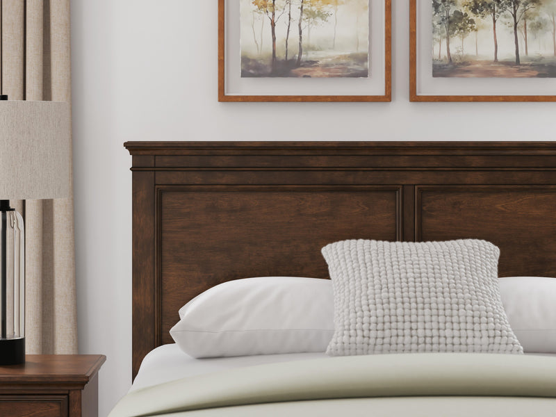 Danabrin Full Panel Storage Bed, Dresser and Nightstand in Brown - PKG023935