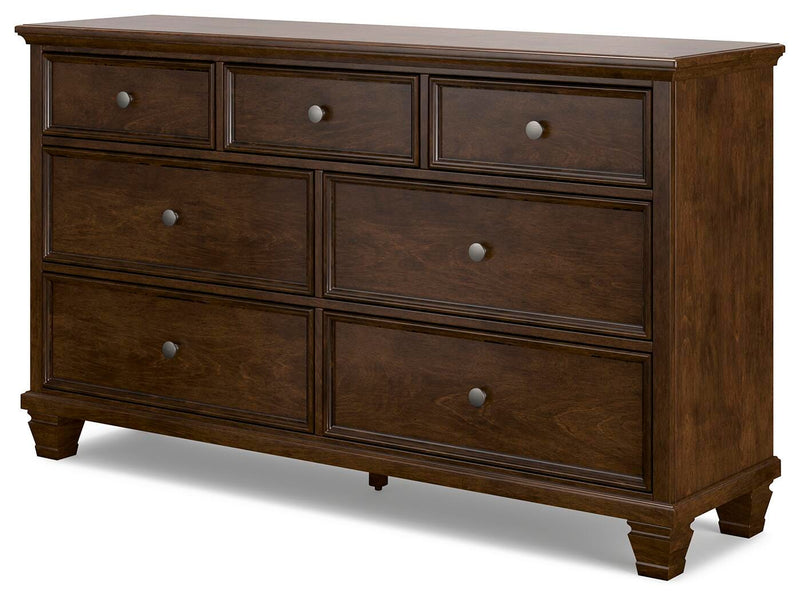 Danabrin Full Panel Storage Bed, Dresser and Nightstand in Brown - PKG023935