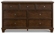 Danabrin King Panel Storage Bed and Dresser in Brown - PKG023942