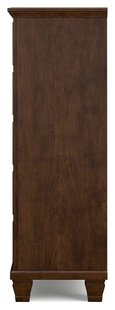 Danabrin Queen Panel Storage Bed, Dresser and Chest in Brown - PKG023941