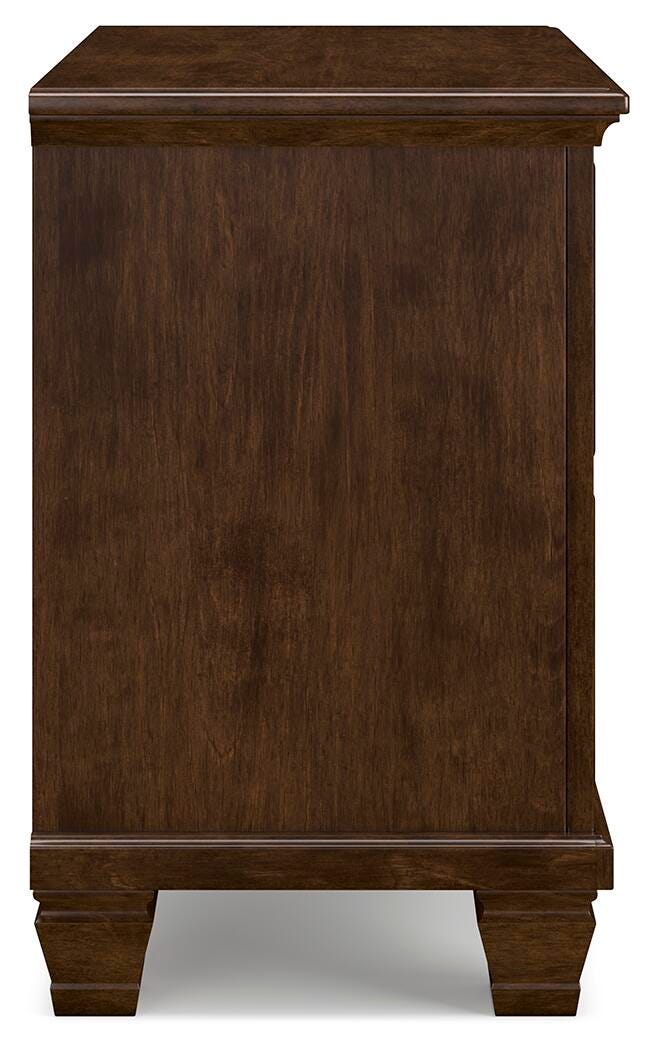 Danabrin Twin Panel Storage Bed, Dresser and Nightstand in Brown - PKG023930