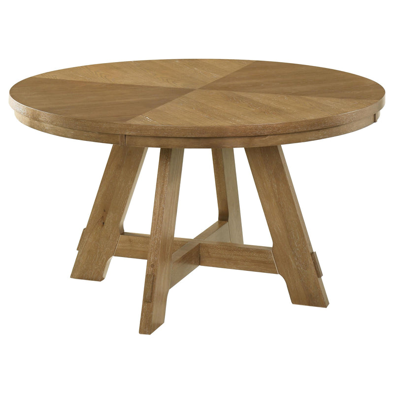 Danvers 5-piece Dining Table Set Brown Oak and Latte - 109150-S5