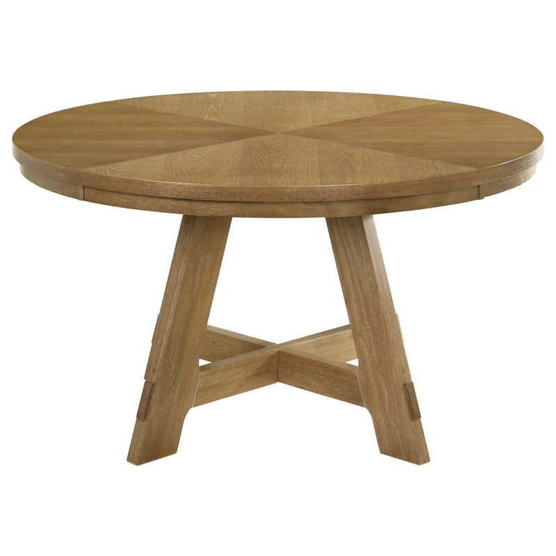 Danvers 5-piece Dining Table Set Brown Oak and Latte - 109150-S5