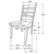 Danvers Wood Dining Side Chair Brown Oak (Set of 2) - 109152