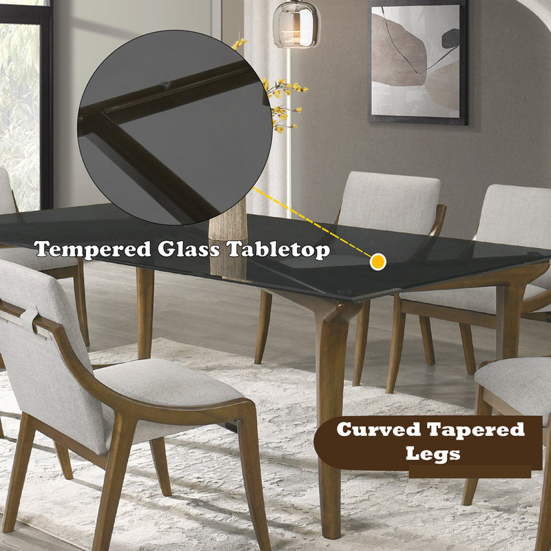 Danzel Dining Table w/Glasss Top - DN06150