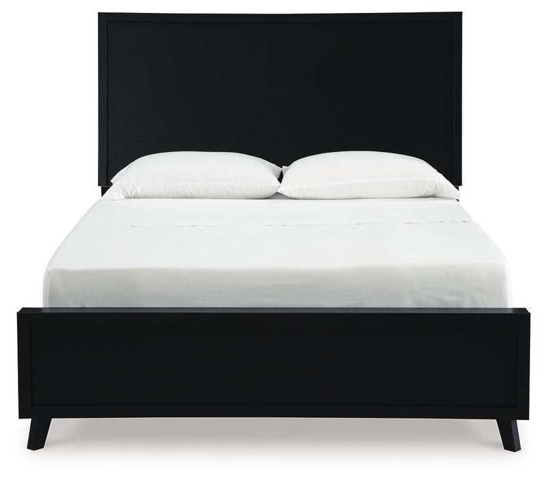 Danziar Black Full Panel Bed - B1013B20