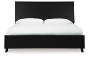 Danziar Black King Panel Bed, Dresser and 2 Nightstands - B1013B14