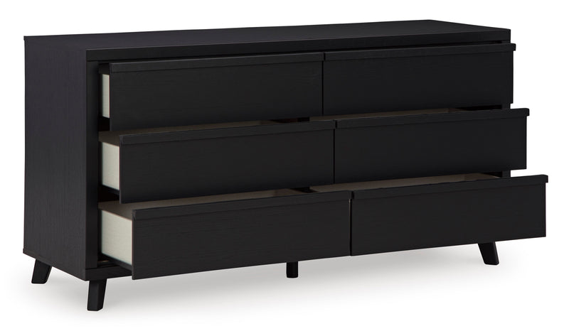 Danziar Black Panel Bedroom Set - DMV FurnitureBedroom Set