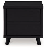 Danziar Black Slat Panel Bedroom Set from Ashley - DMV Furniture