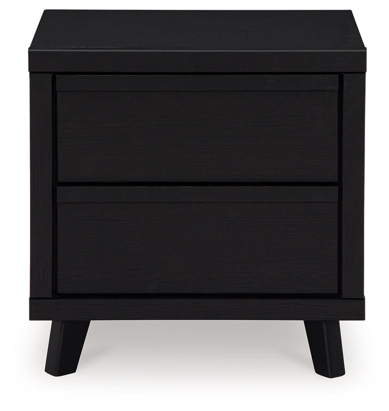 Danziar Black Slat Panel Bedroom Set from Ashley - DMV Furniture