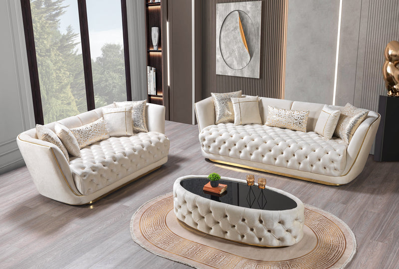 Daphne Ivory Coffee Table - DMV FurnitureCoffee Table