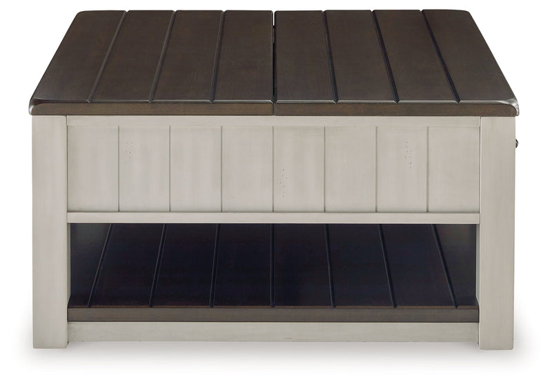 Darborn Coffee Table with 1 End Table in Gray/Brown - PKG015860
