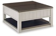 Darborn Coffee Table with 1 End Table in Gray/Brown - PKG015860