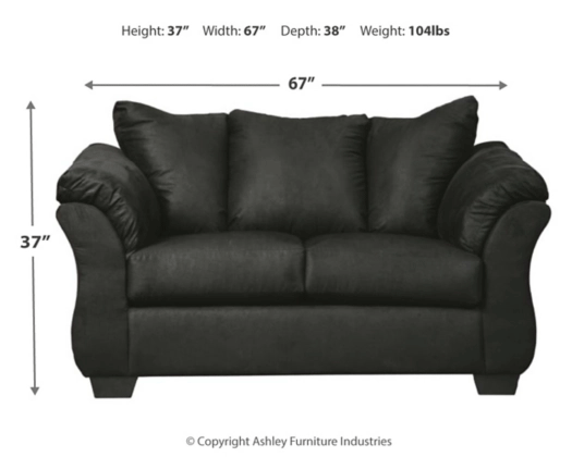Darcy Black Living Room Set - DMV Furniture