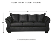 Darcy Black Living Room Set - DMV Furniture