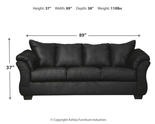Darcy Black Living Room Set - DMV Furniture