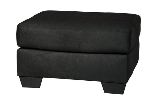 Darcy Black Ottoman - DMV FurnitureOttoman