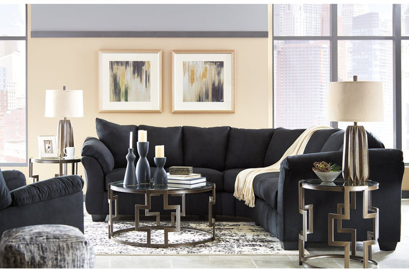 Darcy Black Recliner - DMV FurnitureRecliner