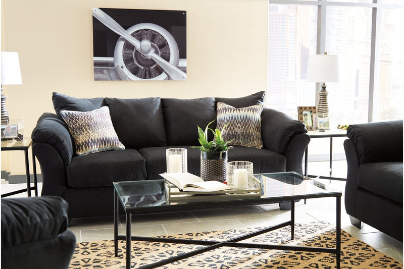Darcy Black Sofa - DMV FurnitureSofa