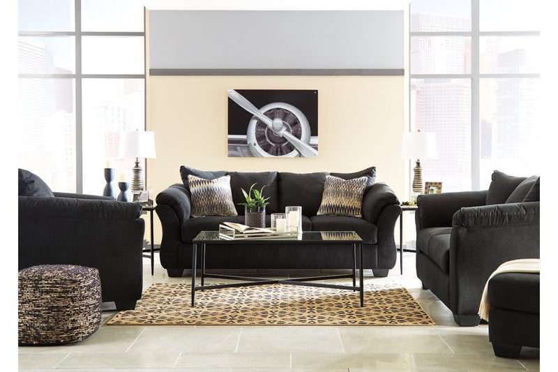 Darcy Black Sofa - DMV FurnitureSofa