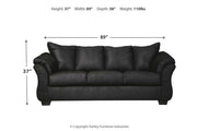 Darcy Black Sofa - DMV FurnitureSofa