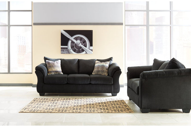 Darcy Black Sofa - DMV FurnitureSofa