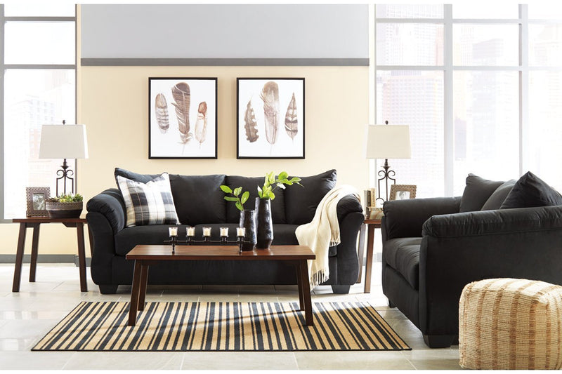 Darcy Black Sofa - DMV FurnitureSofa
