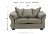 Darcy Cobblestone Loveseat - DMV FurnitureLoveseat