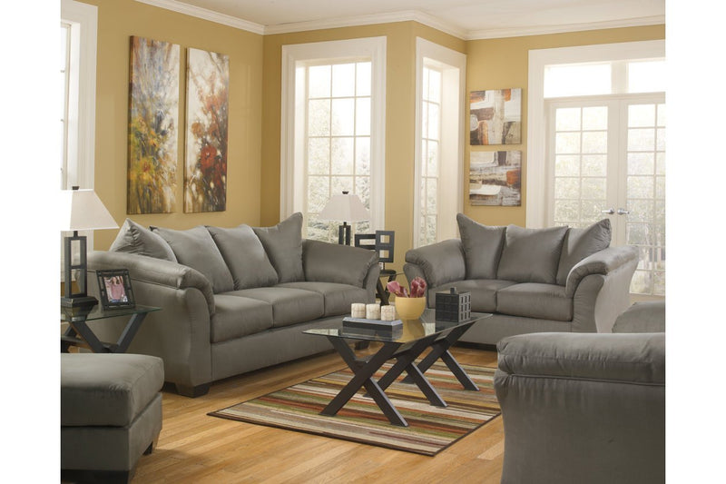 Darcy Cobblestone Ottoman - DMV FurnitureOttoman