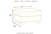 Darcy Cobblestone Ottoman - DMV FurnitureOttoman