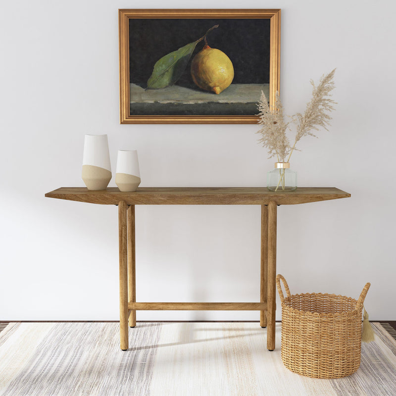 Darius Solid Wood Entryway Console Table Natural Mango - 930128