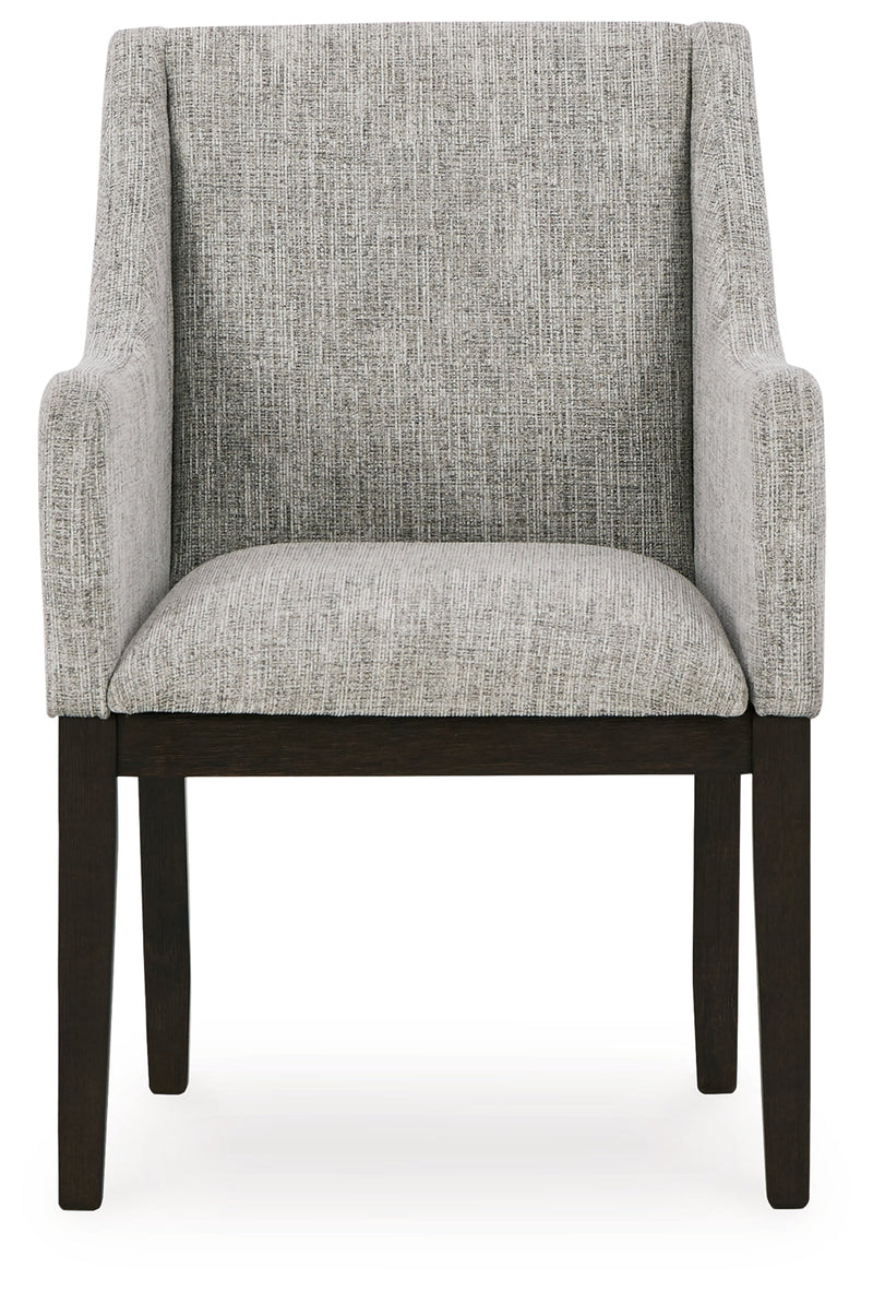 Dark Brown Burkhaus Dining Table and 8 Chairs with Storage - PKG013374