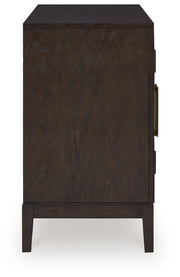 Dark Brown Burkhaus Dining Table and 8 Chairs with Storage - PKG013374