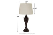 Darlita Bronze Finish Table Lamp (Set of 2) - DMV FurnitureTable Lamp Pair