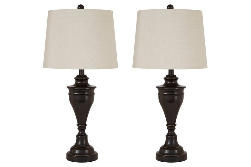 Darlita Bronze Finish Table Lamp (Set of 2) - DMV FurnitureTable Lamp Pair