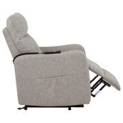 Dayes Upholstered Power Lift Recliner Chair Taupe - 600131P