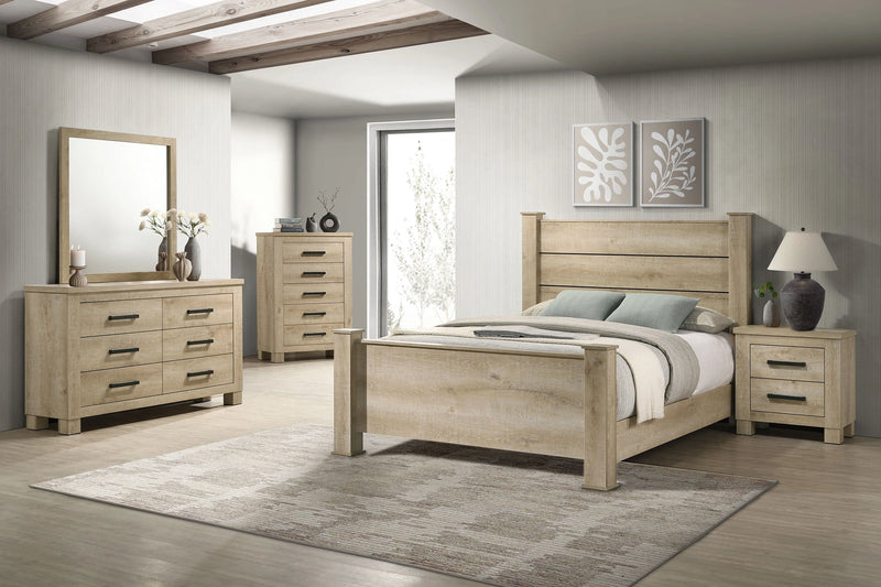 Oakglen Panel Bed
