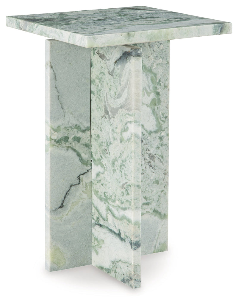 Deaconwell White/Green Accent Table - A4000648
