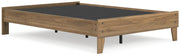 Deanlow Full Platform Bed with 2 Nightstands in Honey - PKG017193