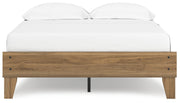 Deanlow Full Platform Bed with Dresser and Chest in Honey - PKG017196