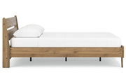 Deanlow Honey Queen Platform Panel Bed - DMV FurnitureQueen Bed