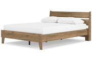 Deanlow Honey Queen Platform Panel Bed - DMV FurnitureQueen Bed